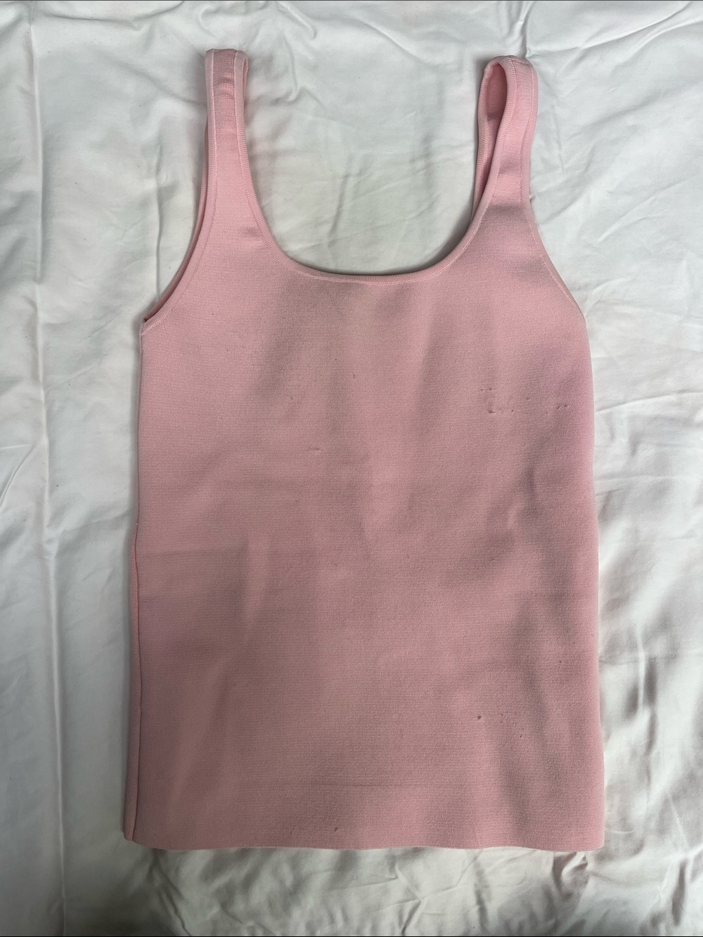 Alice + Olivia Light Pink Scoop Neck Tank